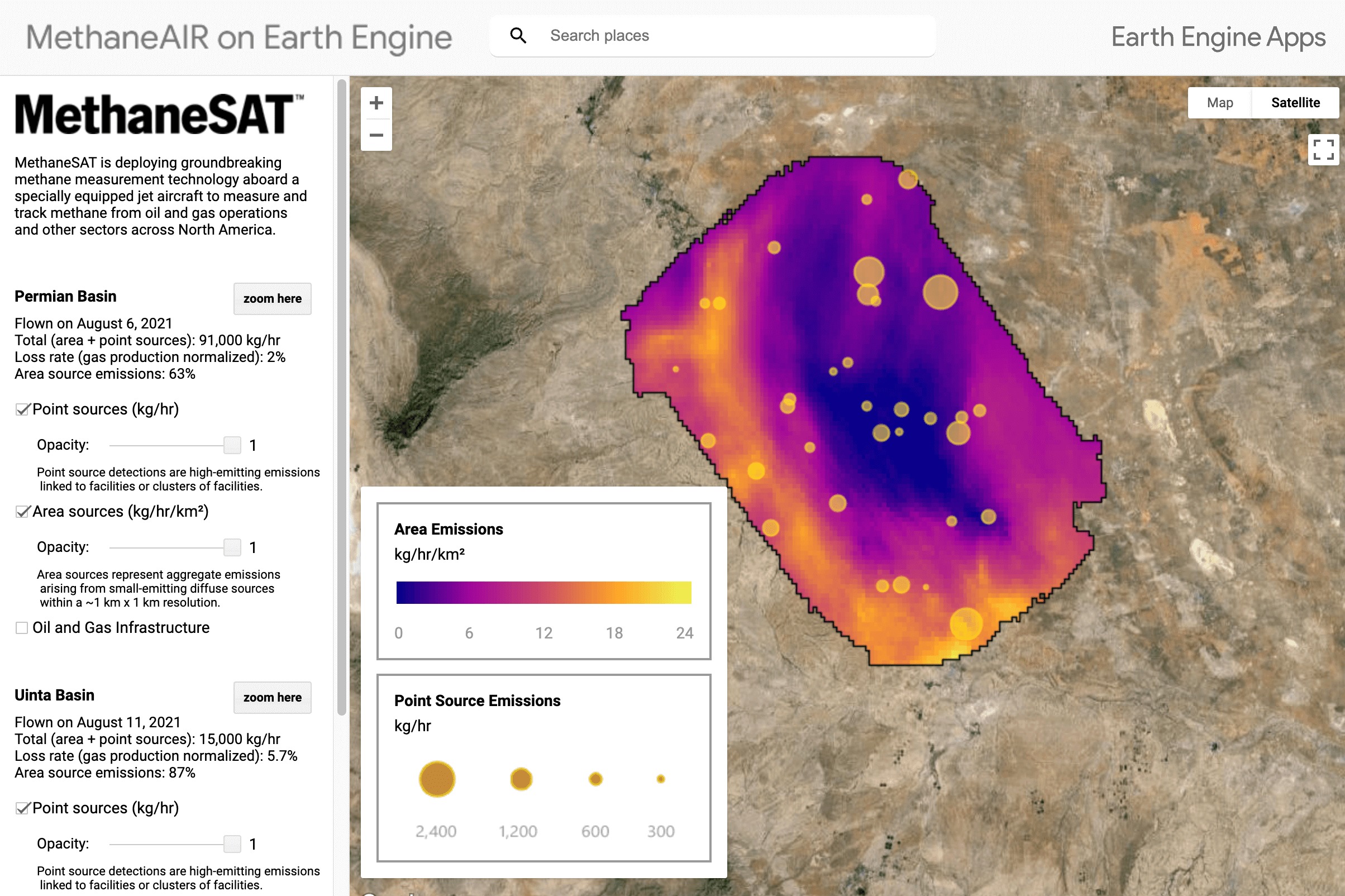 Data from MethaneSAT